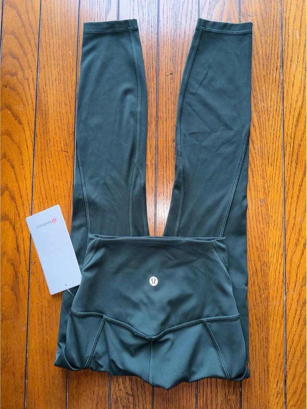 Lululemon Align With Pockets High Rise 25” Rainforest Green Size 0 NWT
